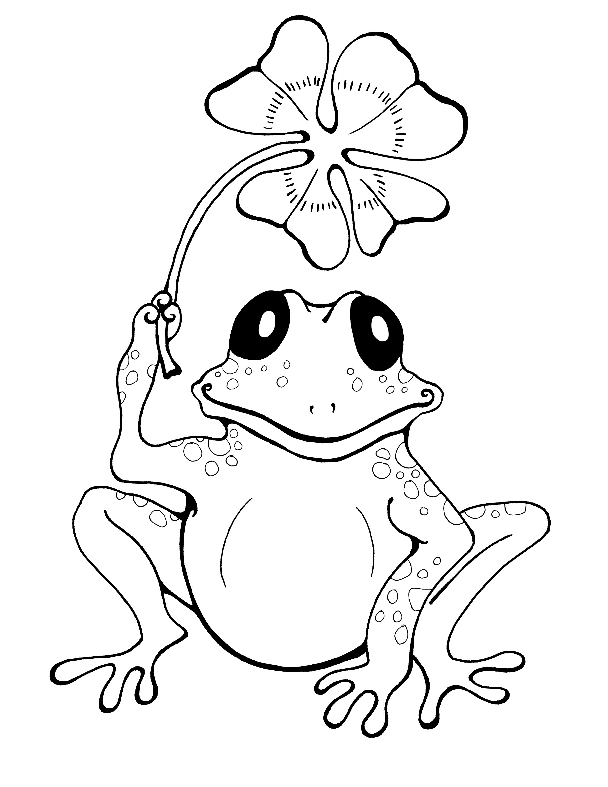 Printable Amphibian Coloring Pages 2 Frog Amphibian Coloring Pages