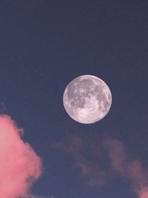 Aesthetic cute moon wallpaper