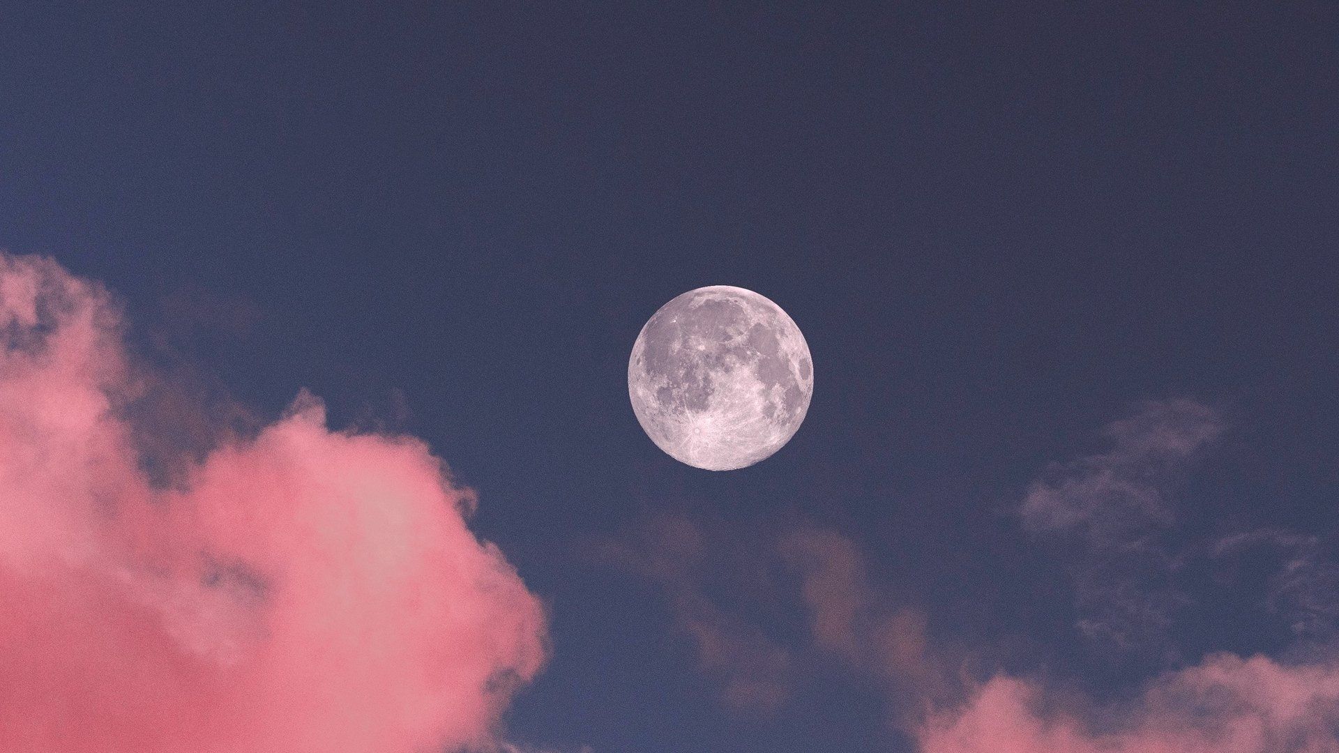 Aesthetic Cute Moon Wallpaper