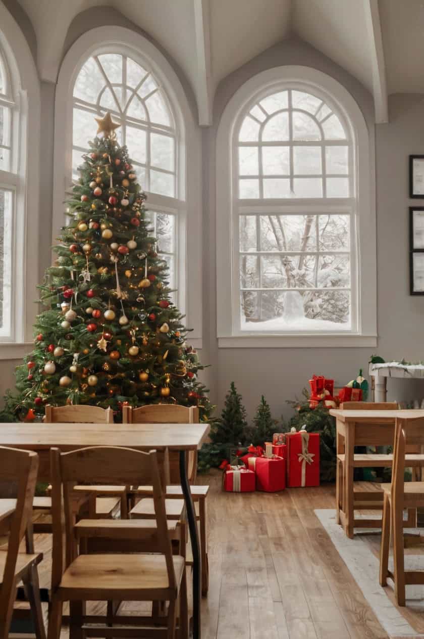 Angelic Christmas Style Sunday School Room for Christmas