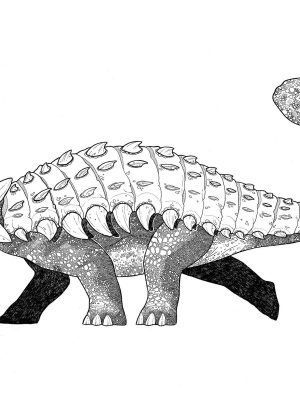 Ankylosaurus coloring pages to print