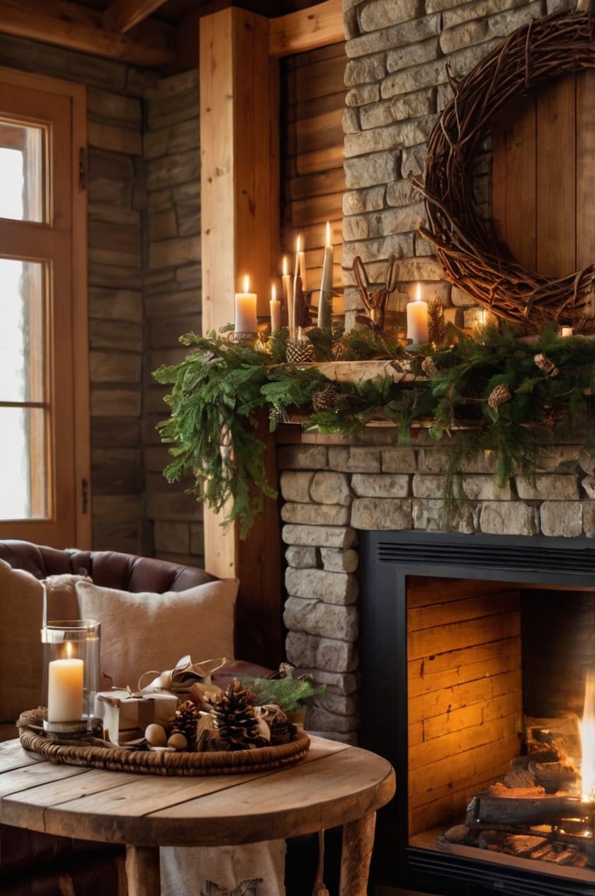 Cinnamon And Cedar Accents Cozy Cabin Christmas Decorations