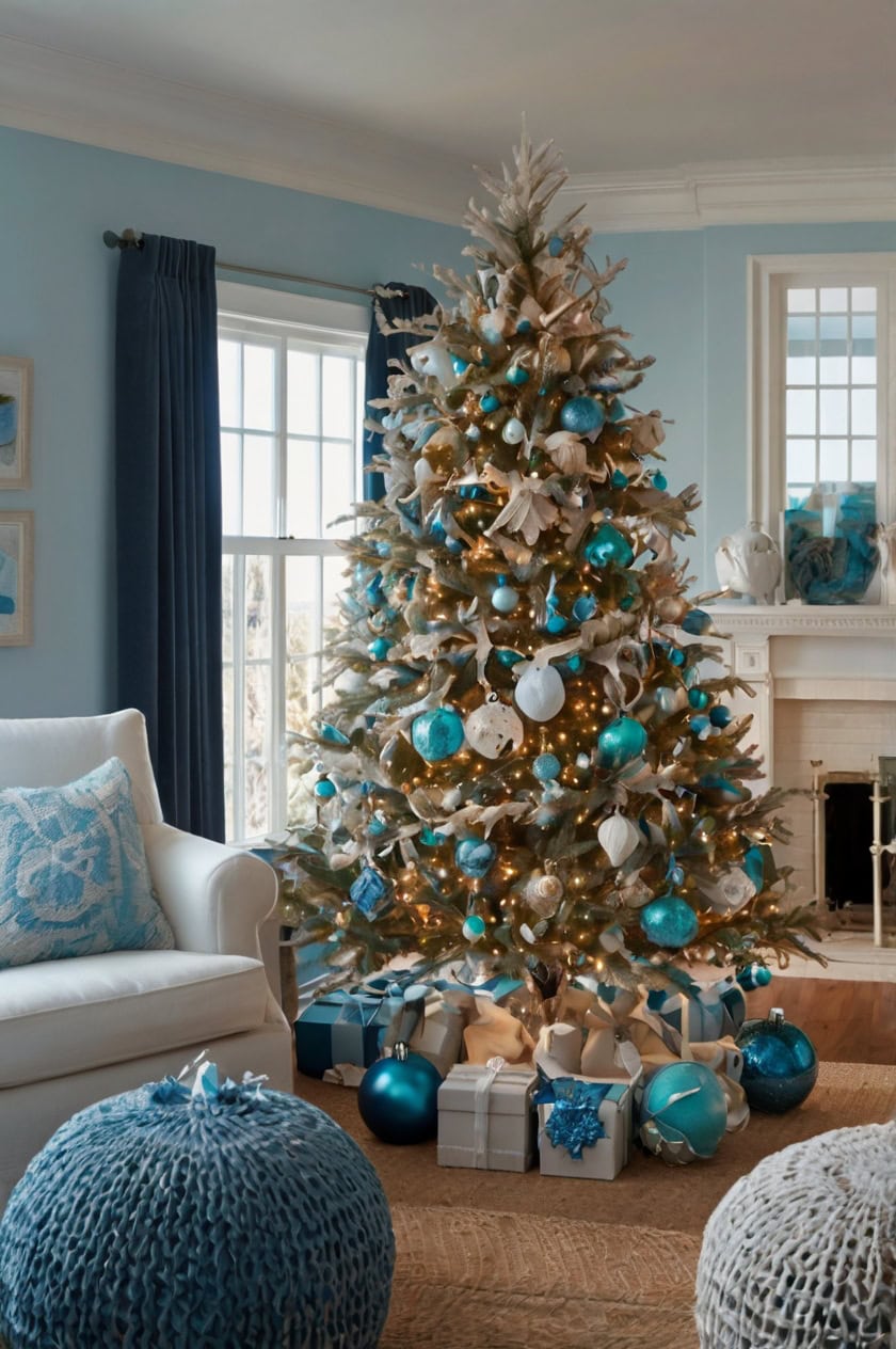 Coastal Christmas Bliss Elegant Christmas Decorating Ideas for Living Rooms