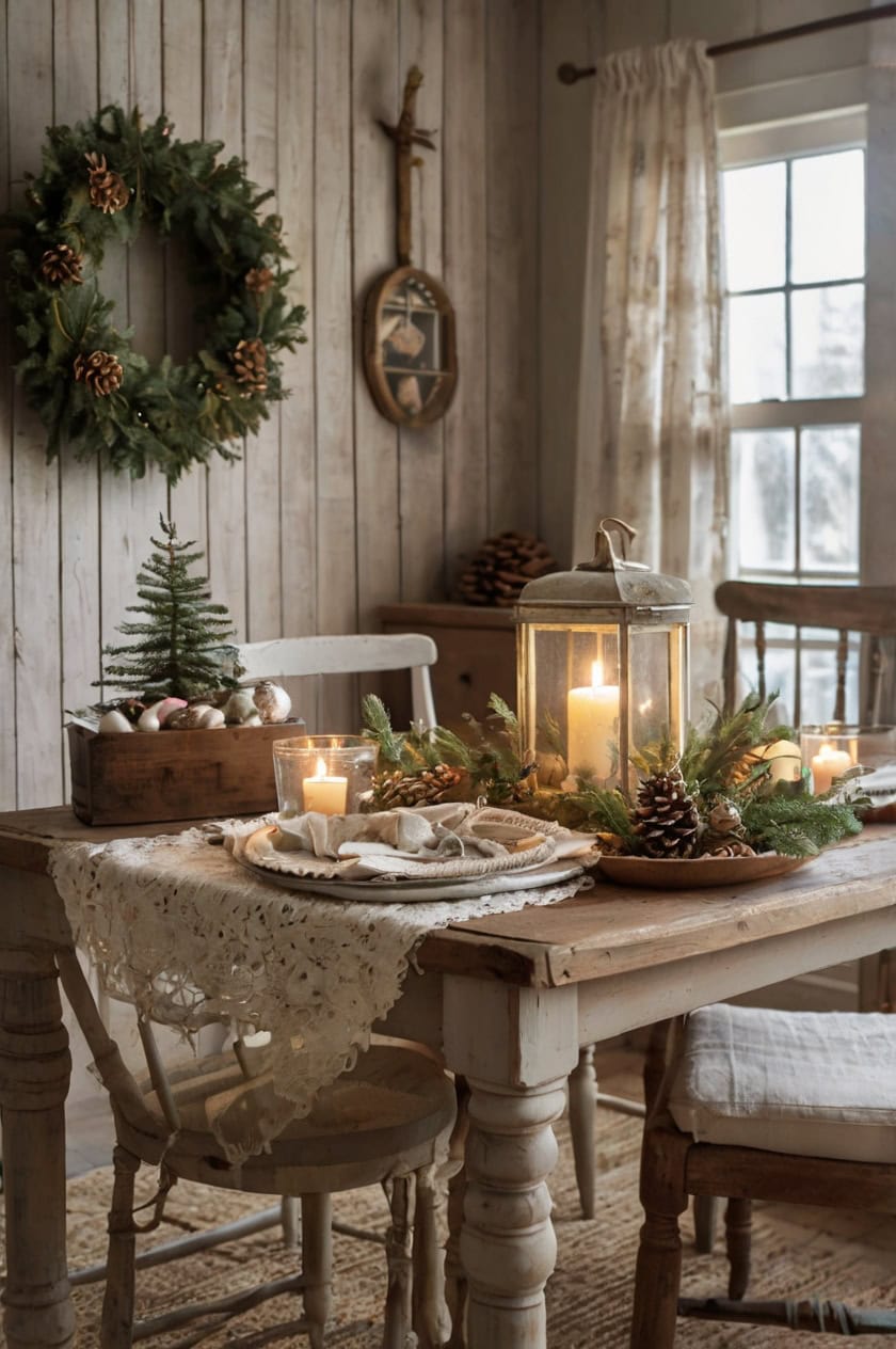 Cottage Inspired Rustic and Cozy Decorations for Christmas