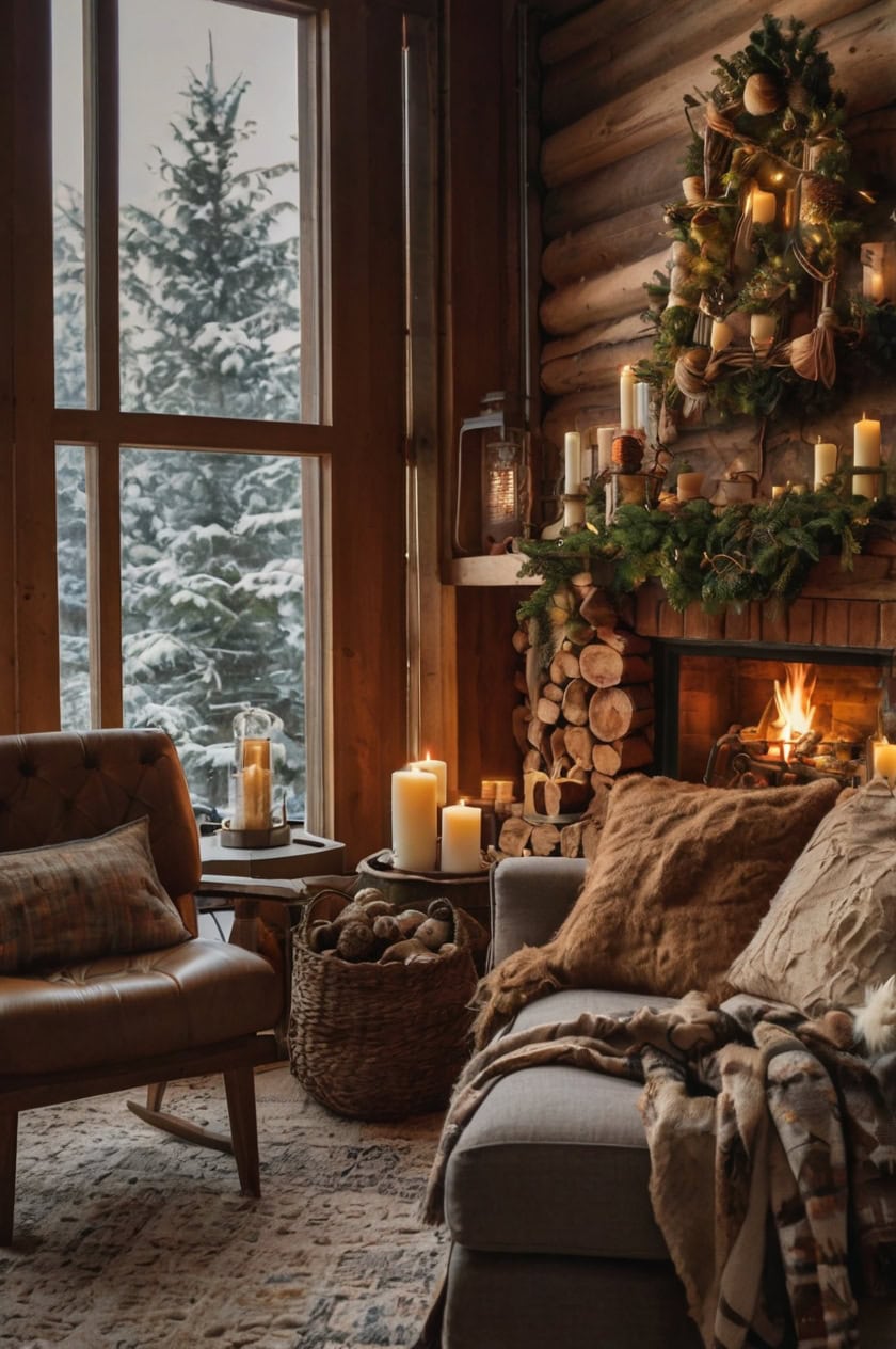 Cozy Cabin Vibes Small Cozy Christmas Decorating Ideas