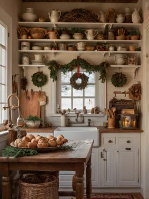 Cozy Cottage Christmas Kitchen 2