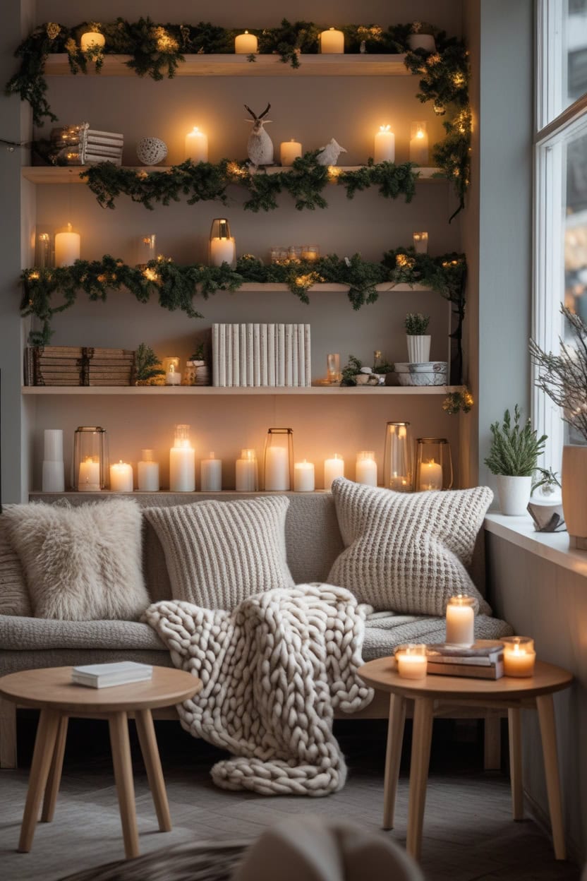 Cozy Hygge New Year Decoration Ideas for Café