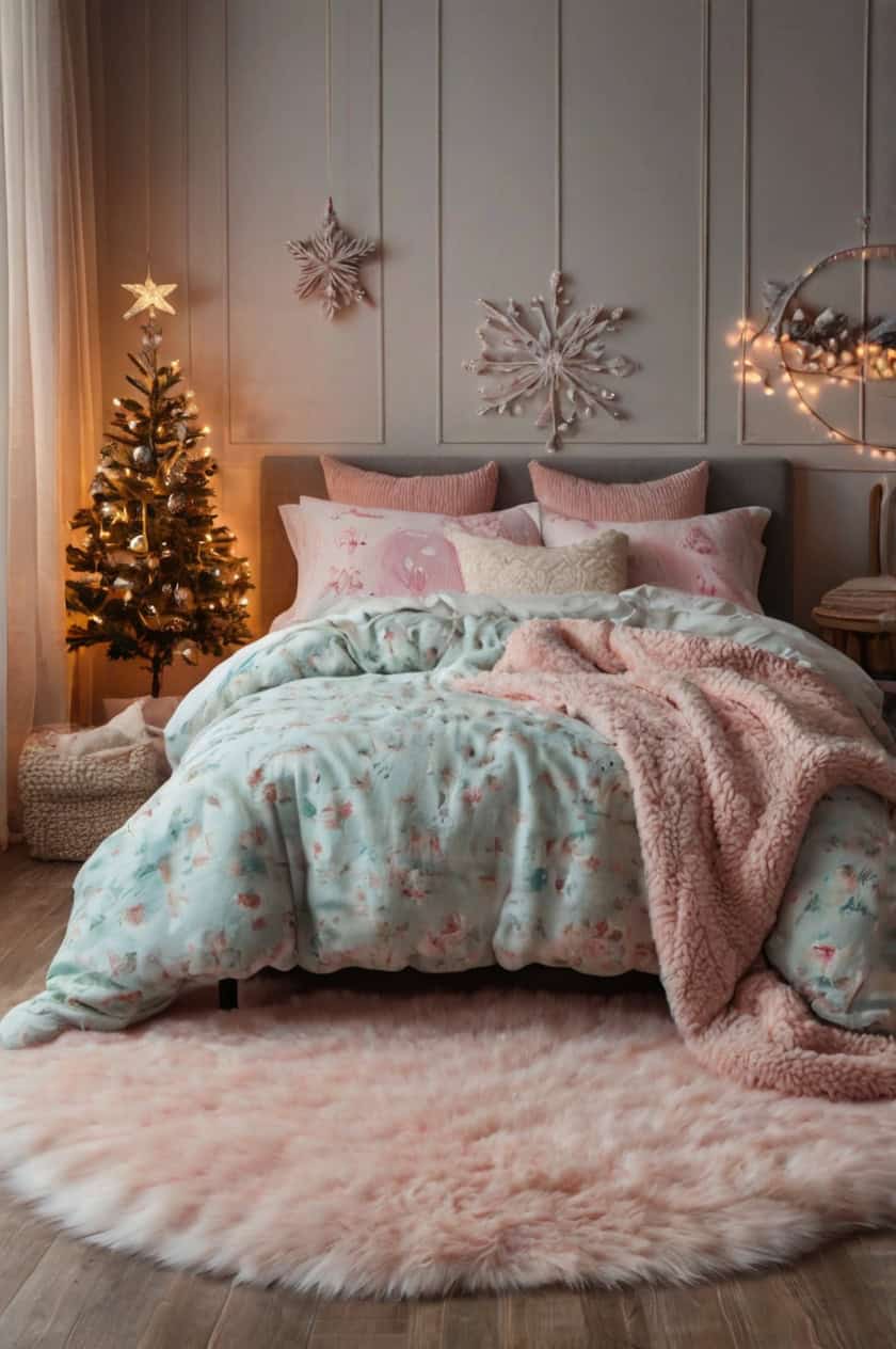 Cozy Pajama Party Christmas Decorating Ideas For a Room Preteen