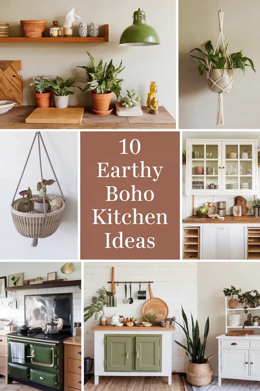 Earthy Boho Kitchen Ideas