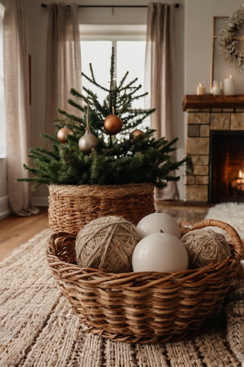 Earthy Tones And Textures Cozy Minimalist Christmas Decor