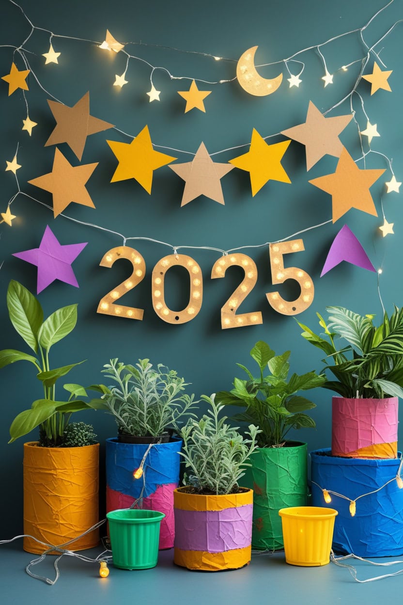 Eco Friendly New Year Vibes Decoration Ideas for School Students