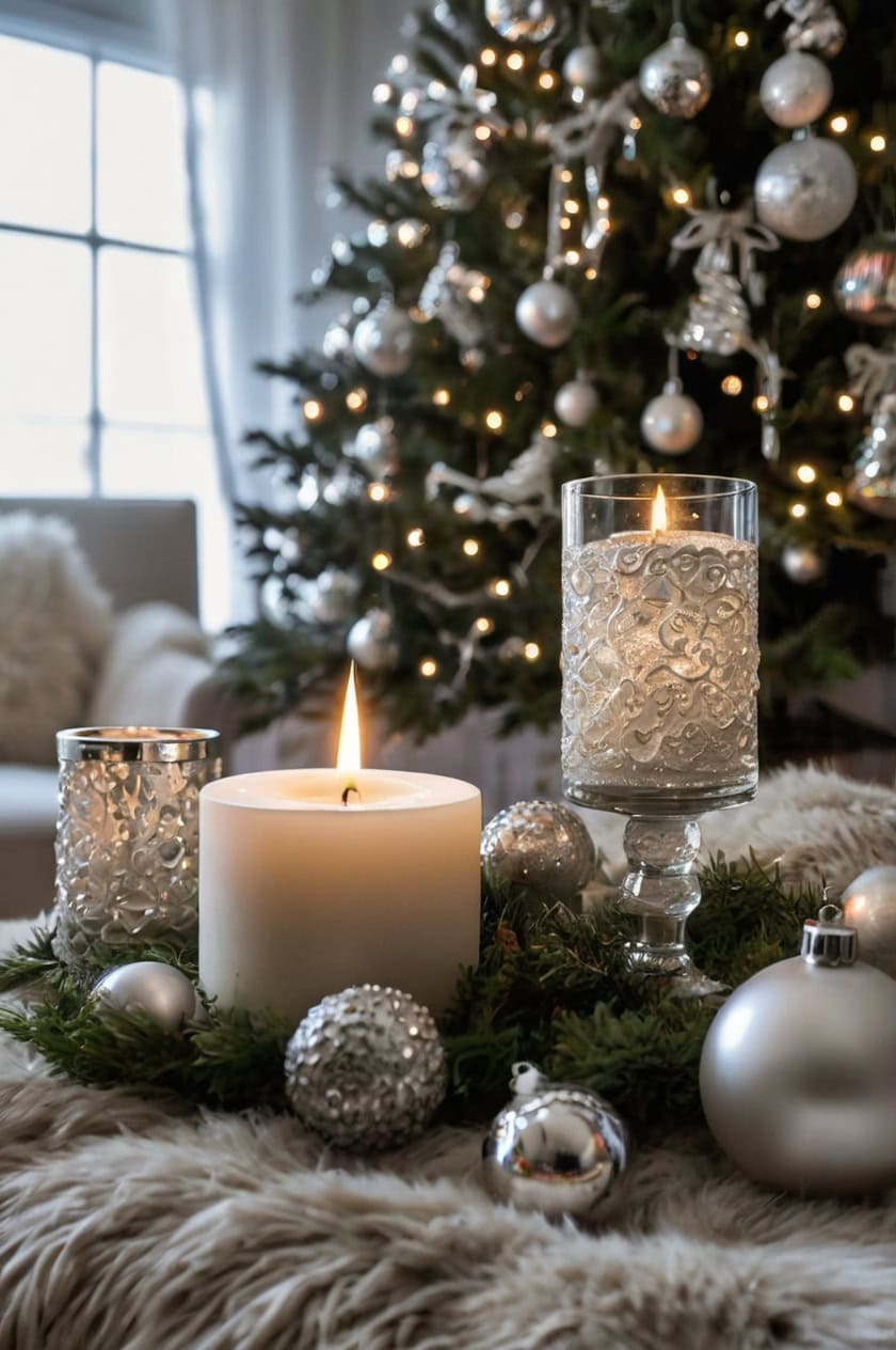 Elegant White Christmas Decorating Ideas for Small Rooms