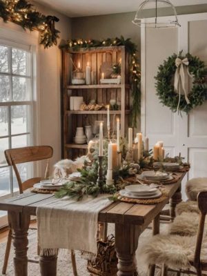 Farmhouse Chic Cozy Christmas Decor 1