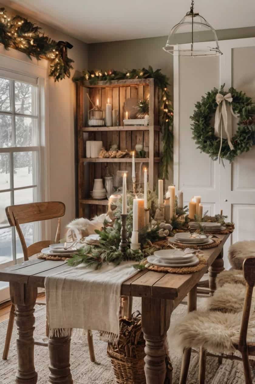 Farmhouse Chic Cozy Christmas Decor 1