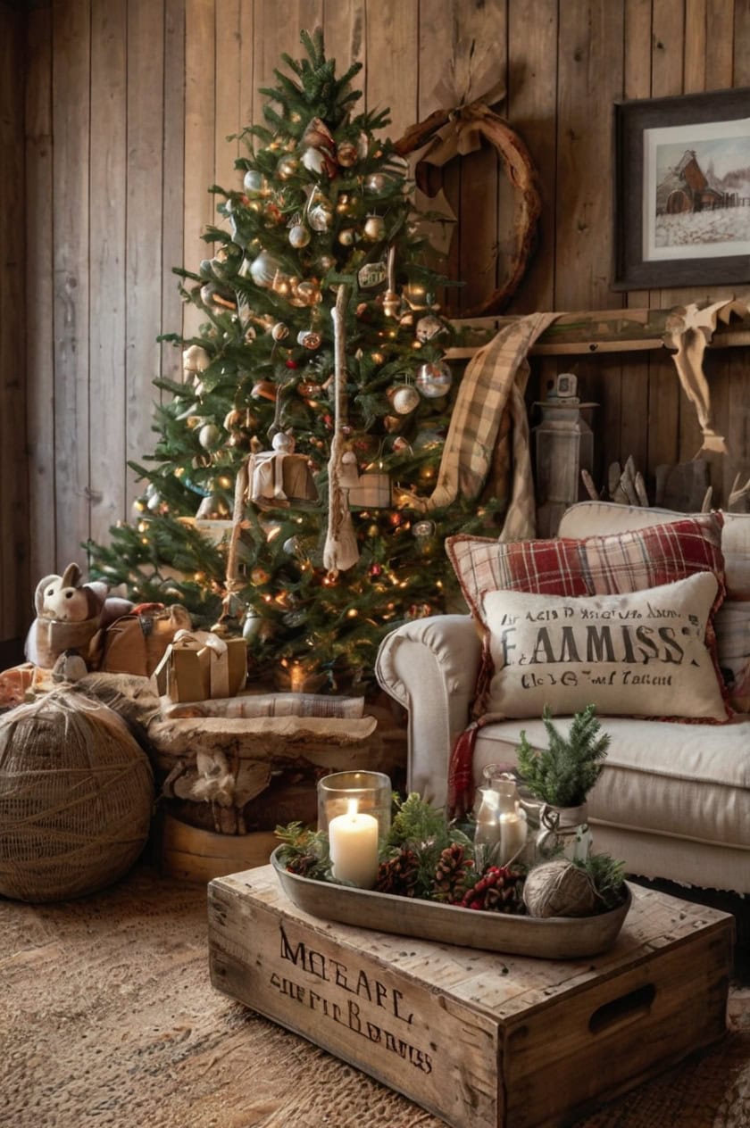 Farmhouse Festivity Cozy Christmas Decorating Ideas