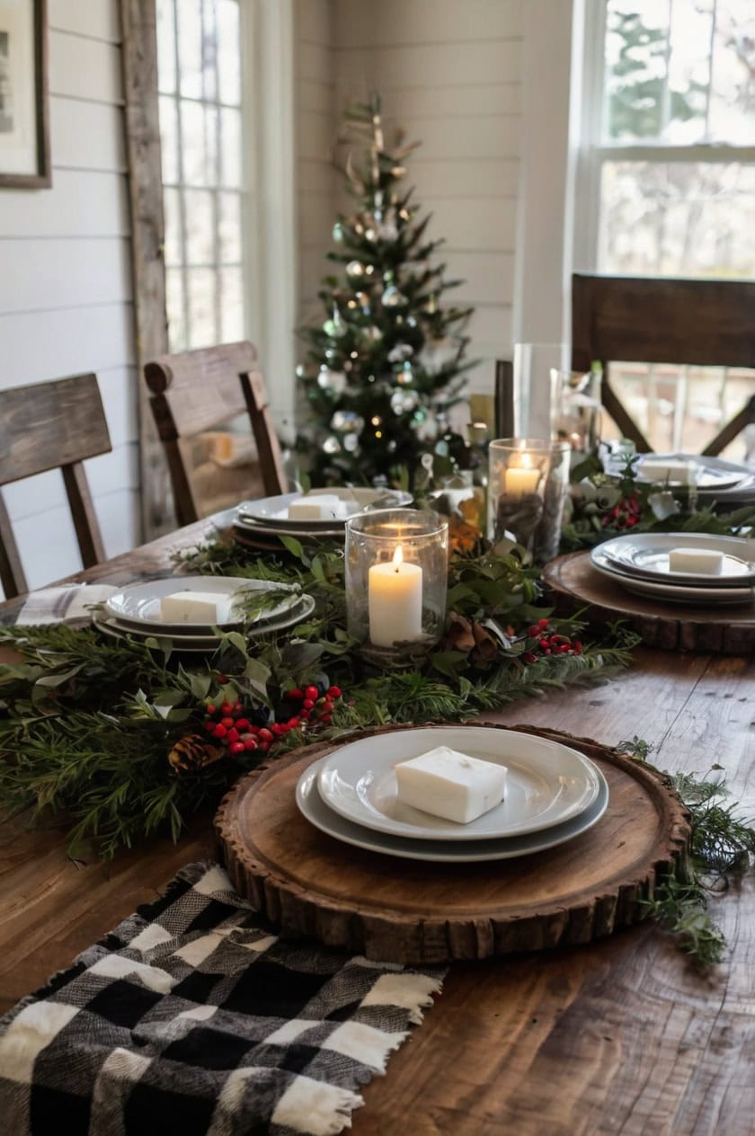 Farmhouse Holiday Aesthetic Cozy Christmas Home Decor