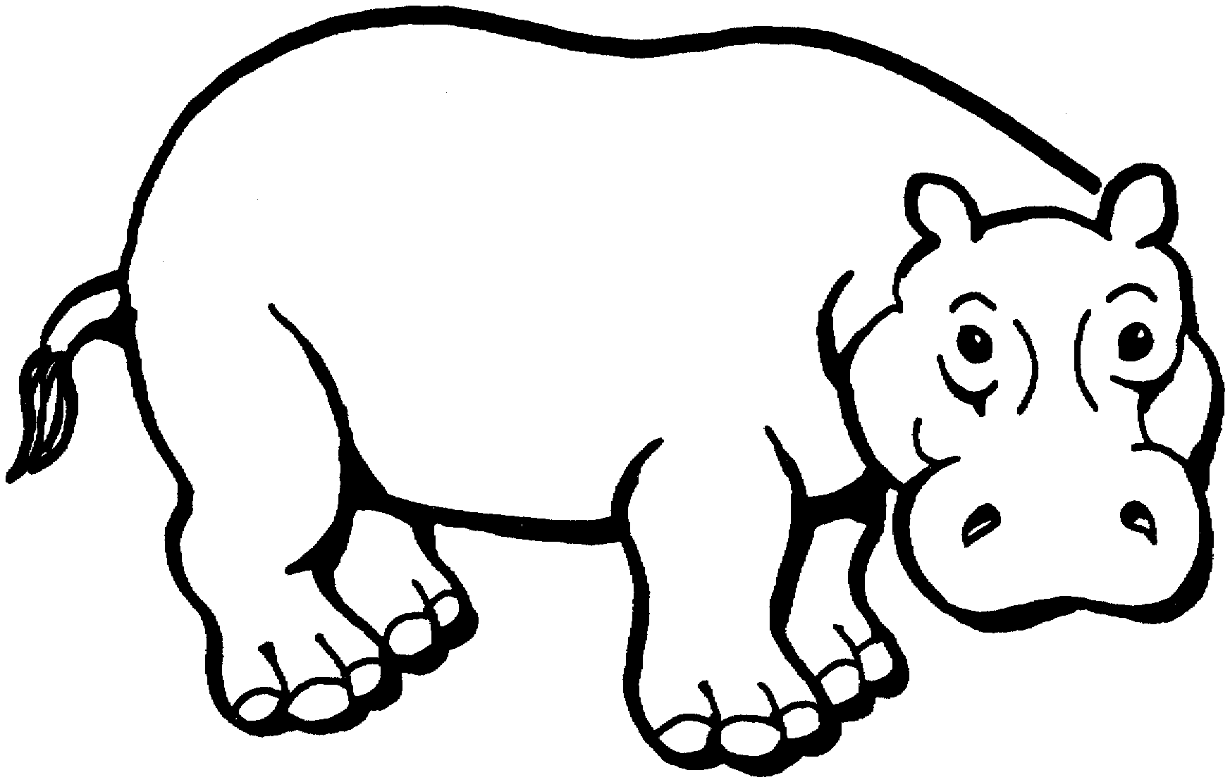 Free-Printable-Hippo-Coloring-Pages