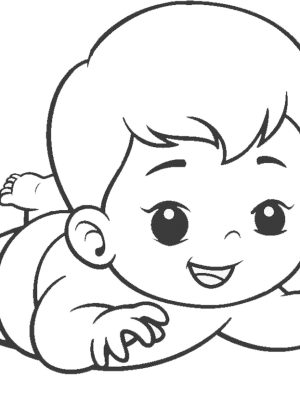 Funny baby pictures coloring pages