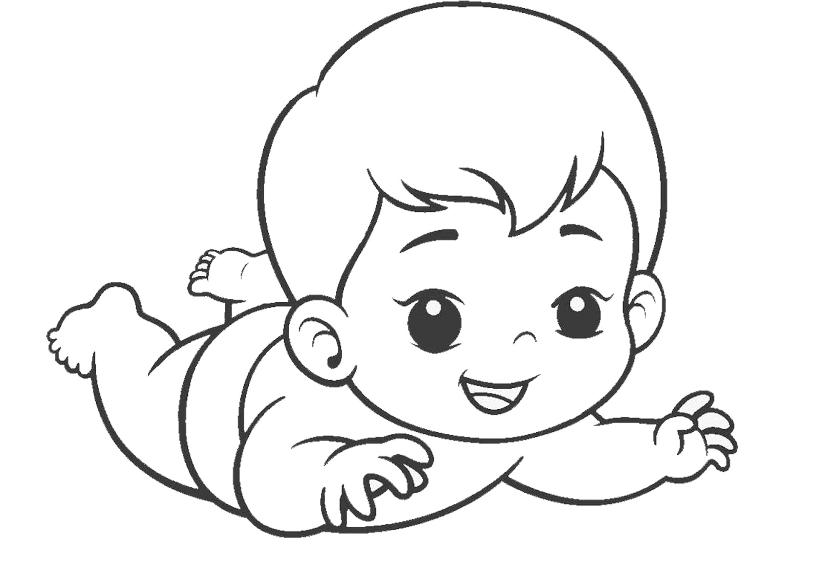 Funny Baby Pictures Coloring Pages