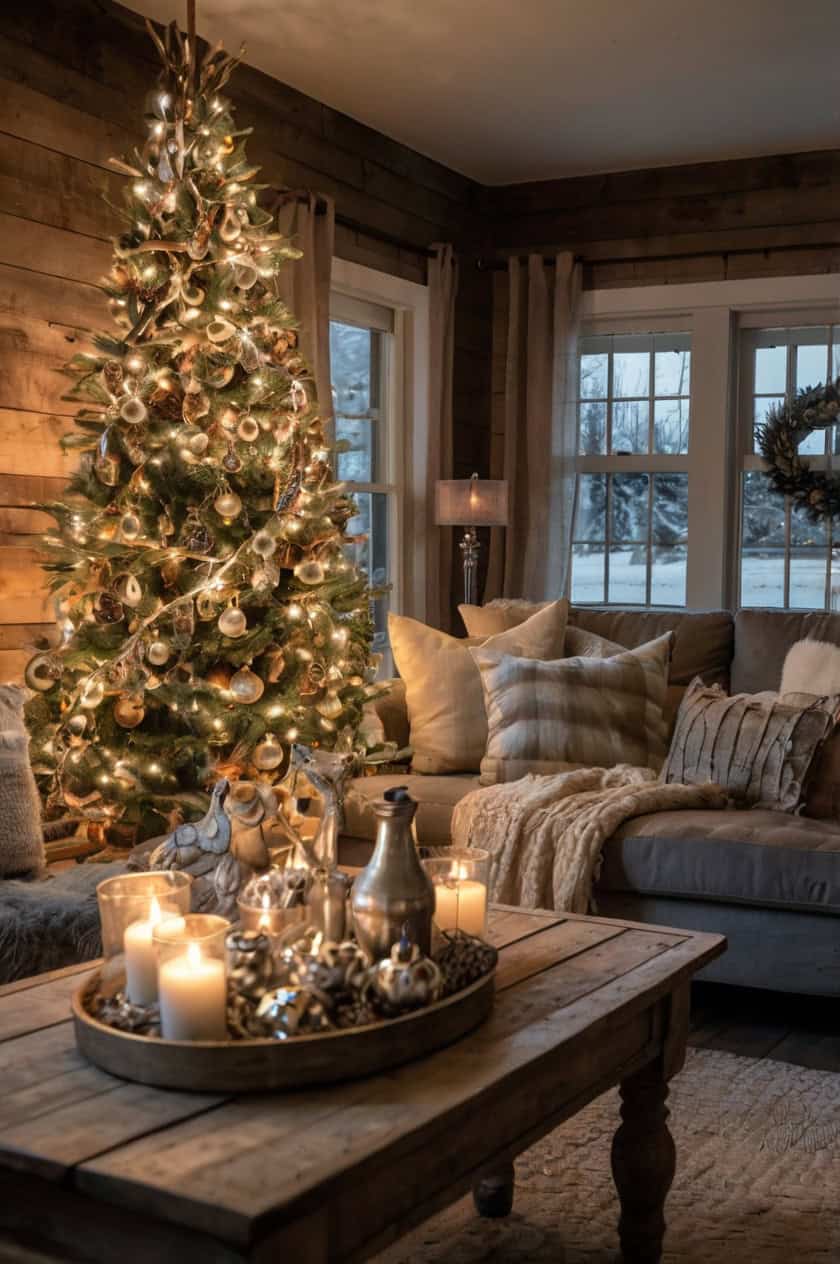 Glamorous Cozy Farmhouse Christmas Decor