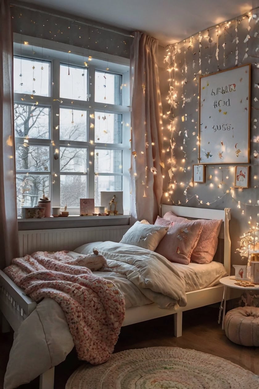 Magical Fairy Light Haven Children Room Decoration Ideas for Christmas