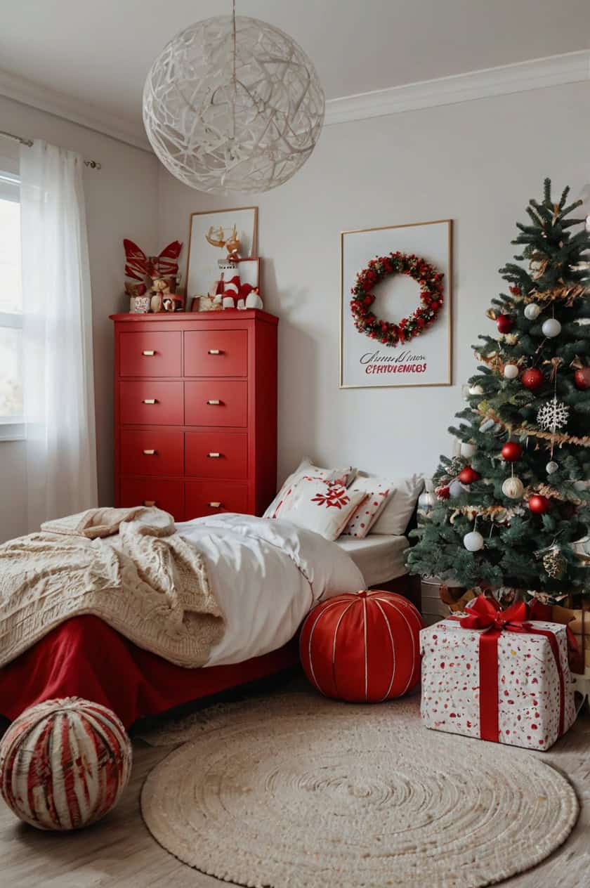 Minimalist Christmas Room 3