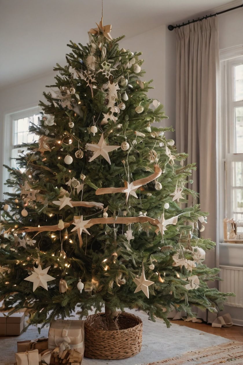 Minimalist Scandinavian Cozy Christmas Tree Decor