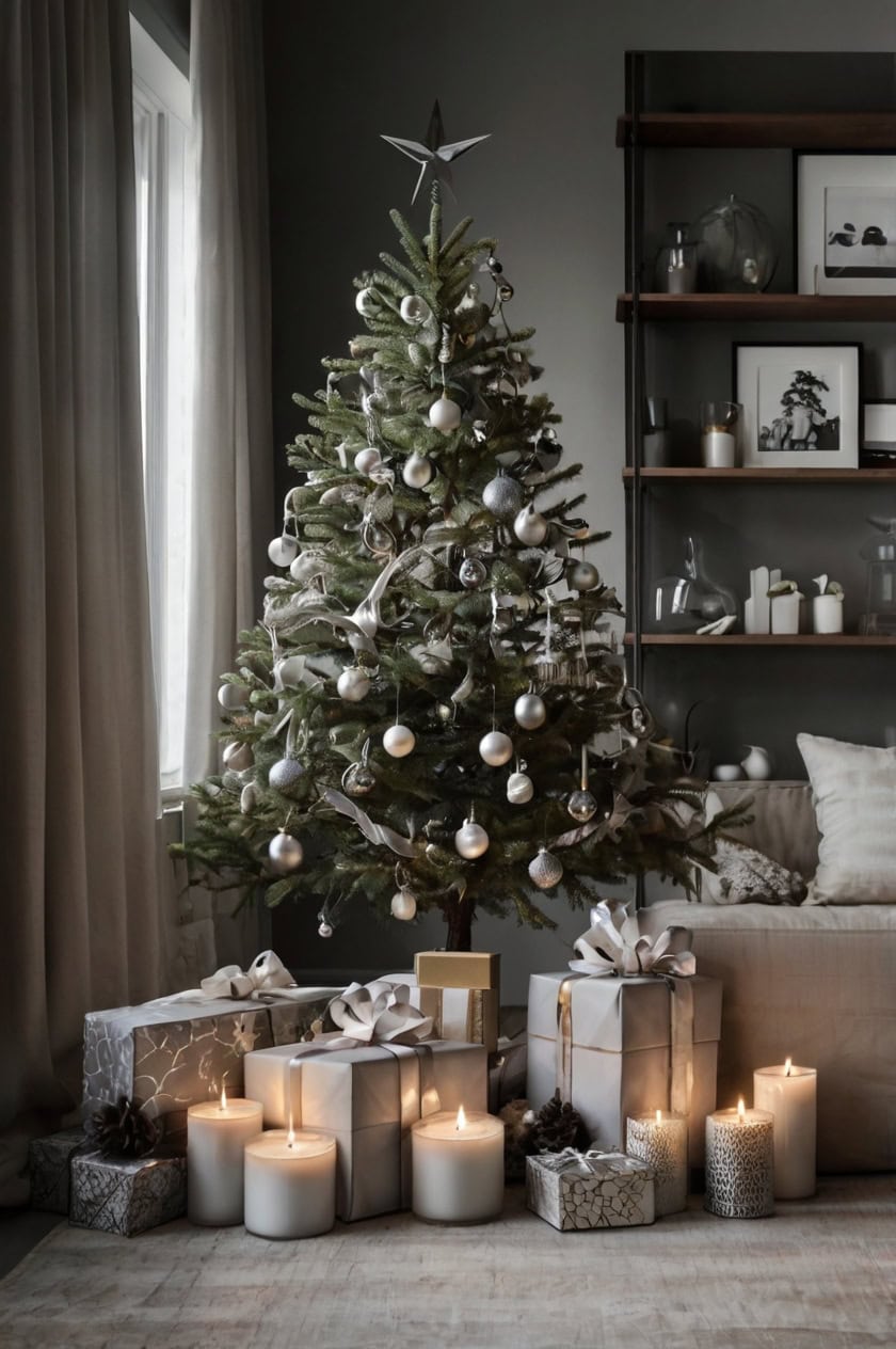 Modern Minimalism Small Cozy Christmas Decorating Ideas