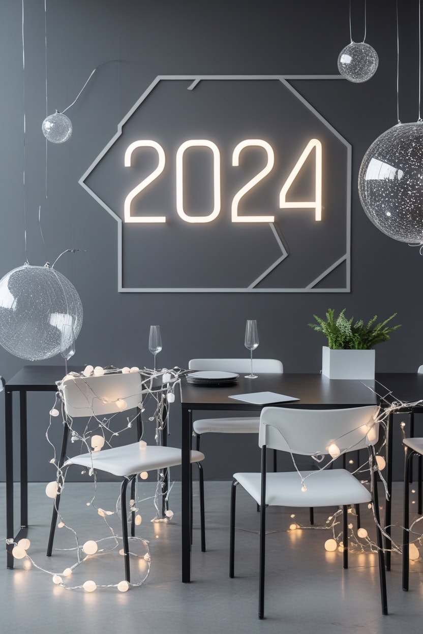 Modern Minimalist New Year Decoration Ideas for School Students