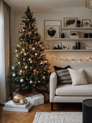 Modern Minimalist Cozy Apartment Christmas Decor 1