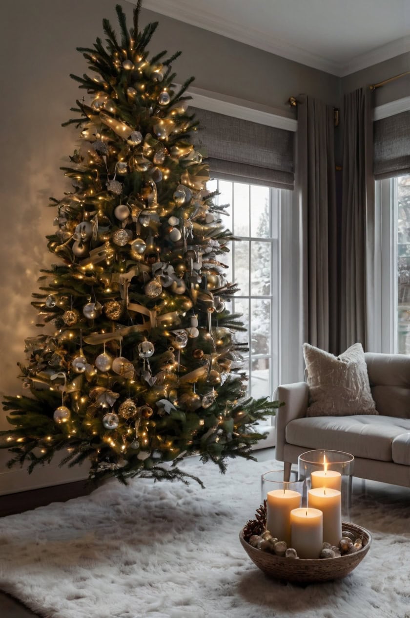 Modern Minimalist Magic Elegant Christmas Decorating Ideas for Living Rooms