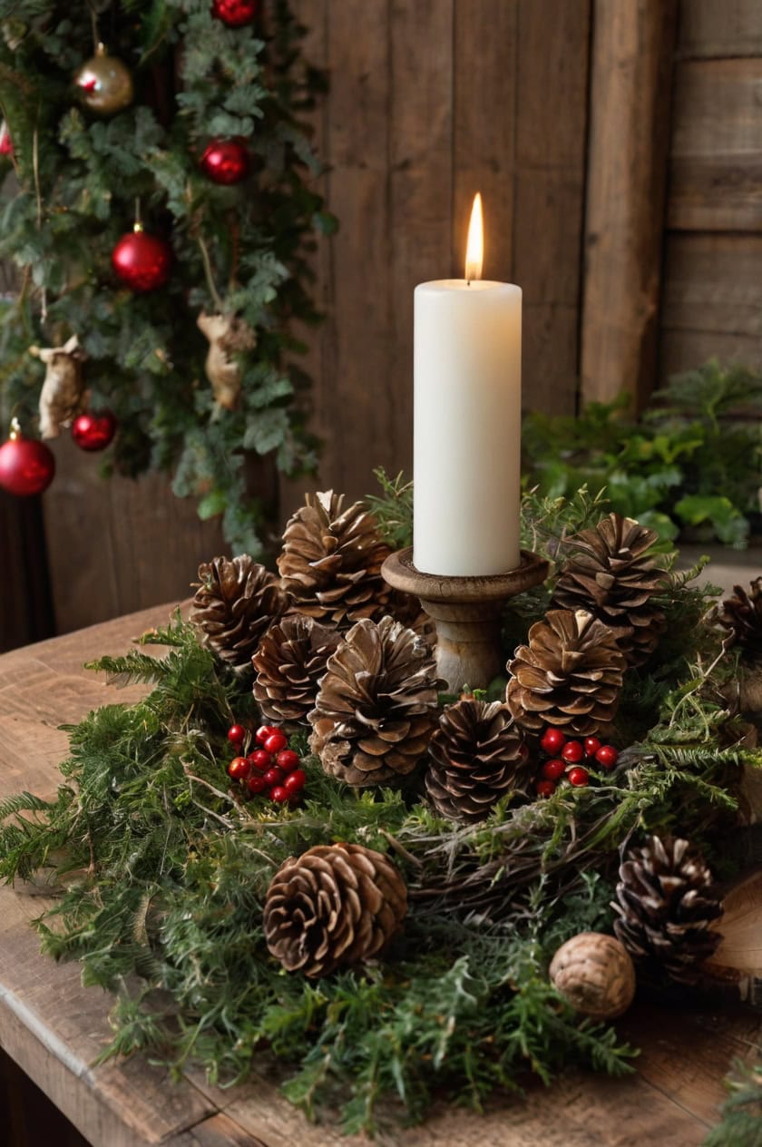 Nature Inspired Details Rustic and Cozy Decorations for Christmas