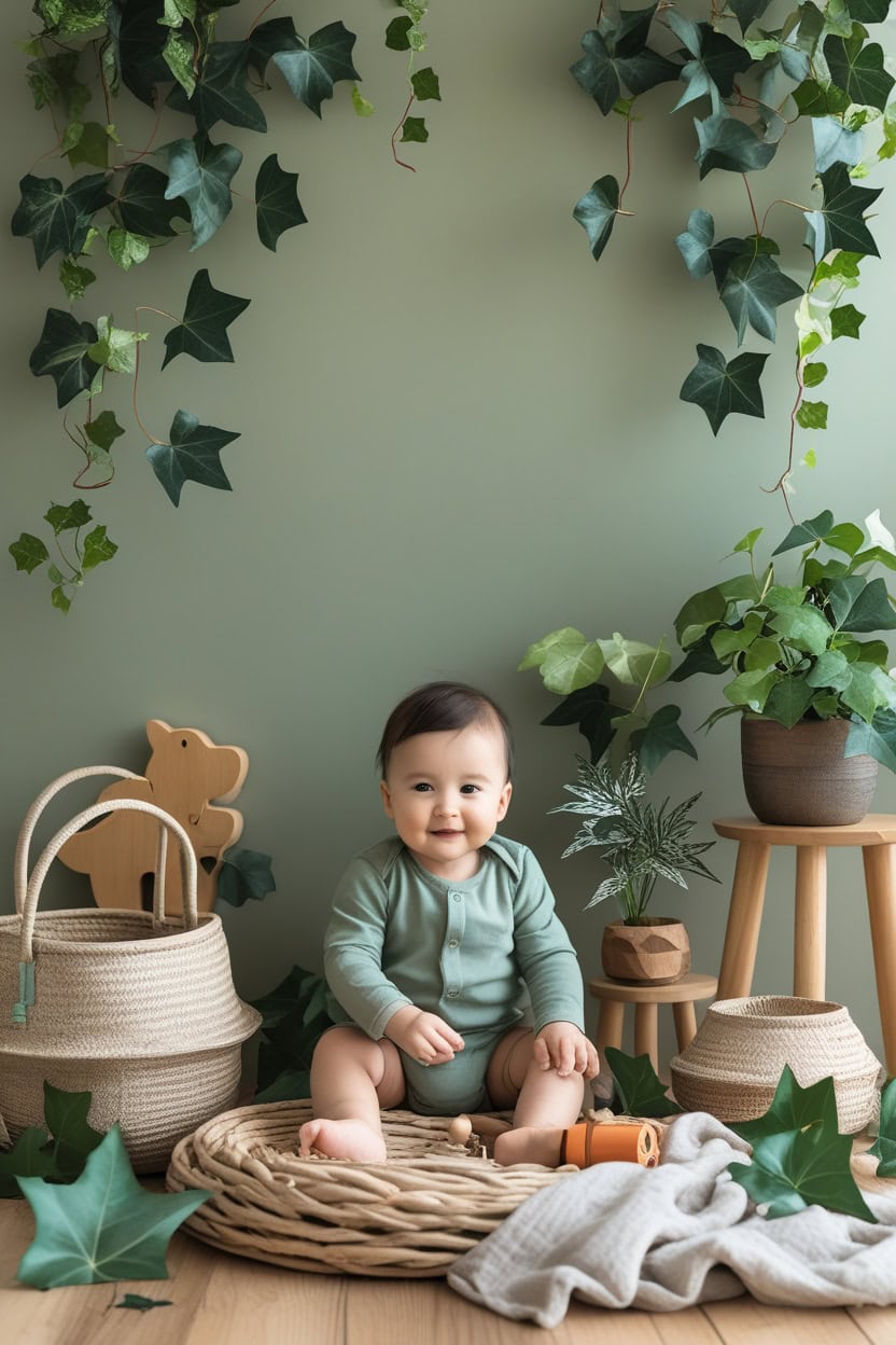 Nature Inspired Serenity New Year Decoration Ideas for Baby