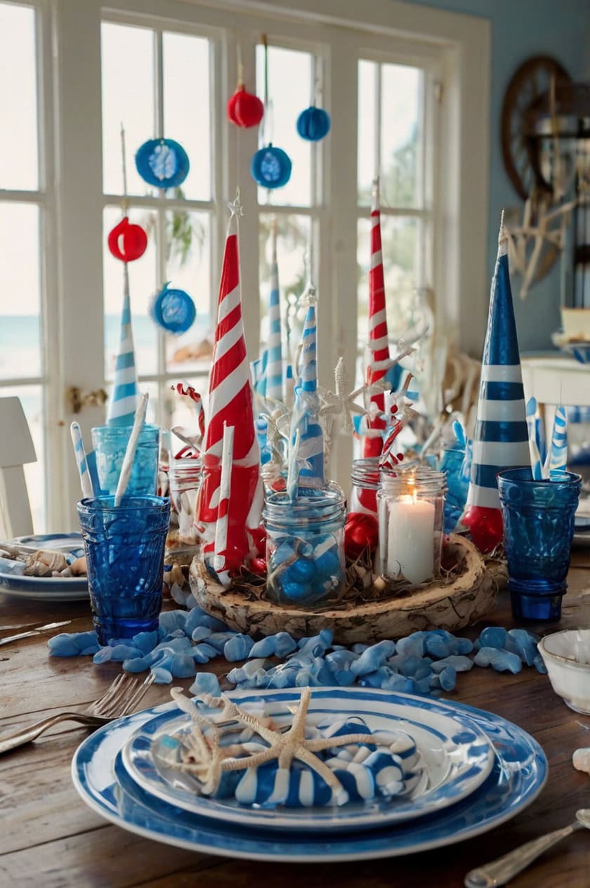 Nautical Christmas Party Room Decoration Ideas