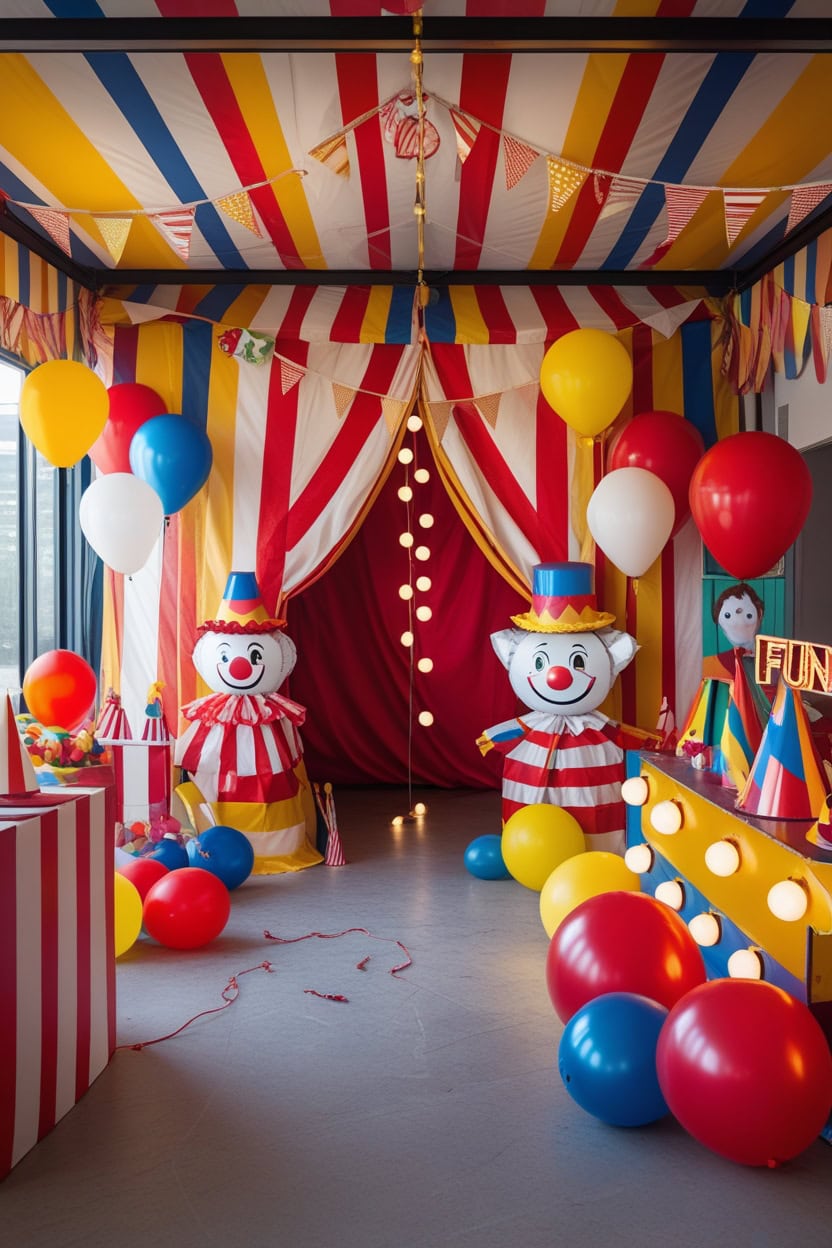 New Year’s Eve Circus Party New Year Decoration Ideas for Preschool