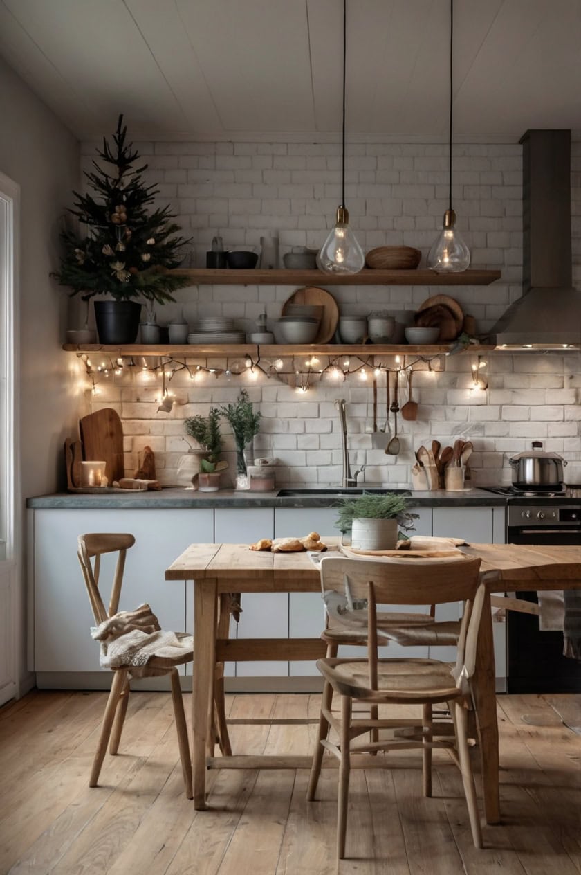 Nordic Minimalism For A Cozy Christmas Kitchen