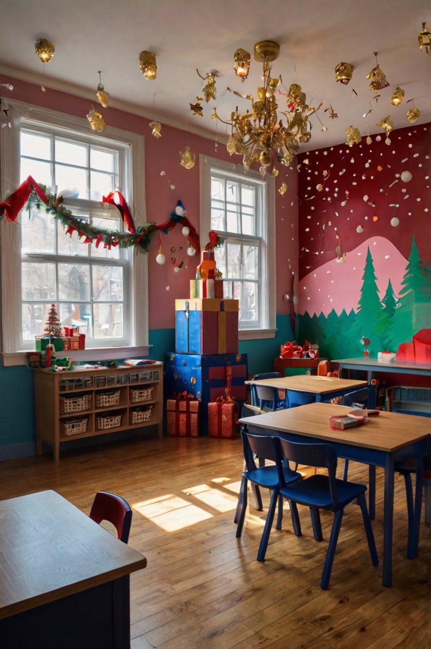 Nutcracker Ballet Theme Class Room Decoration Ideas for Christmas