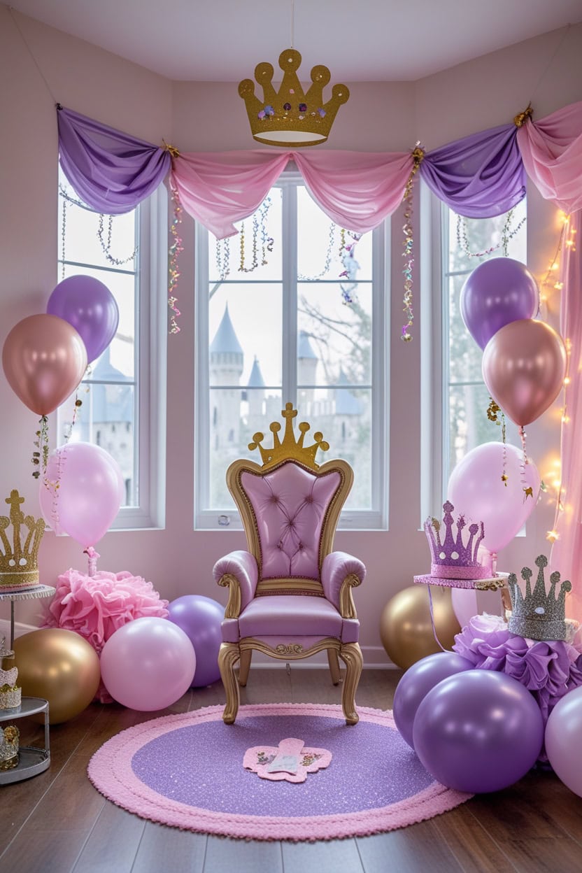 Princess Castle Fantasy New Year Decoration Ideas for Kids