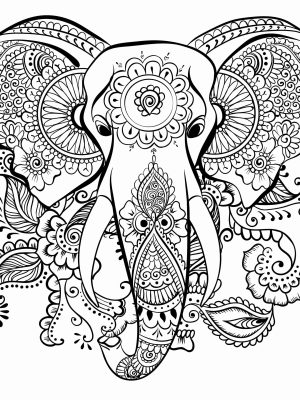 Printable animal mandala coloring pages
