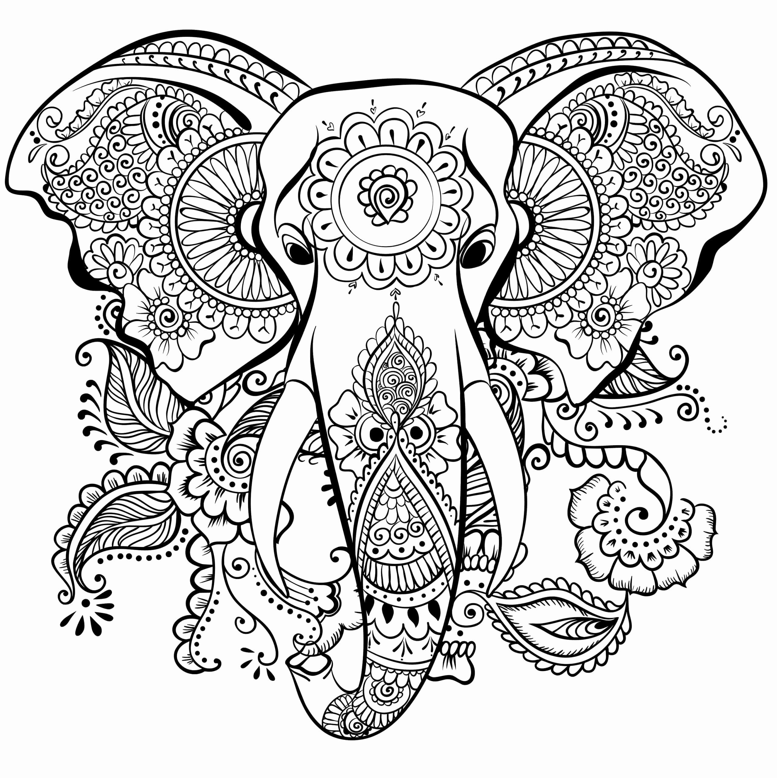 Printable Animal Mandala Coloring Pages