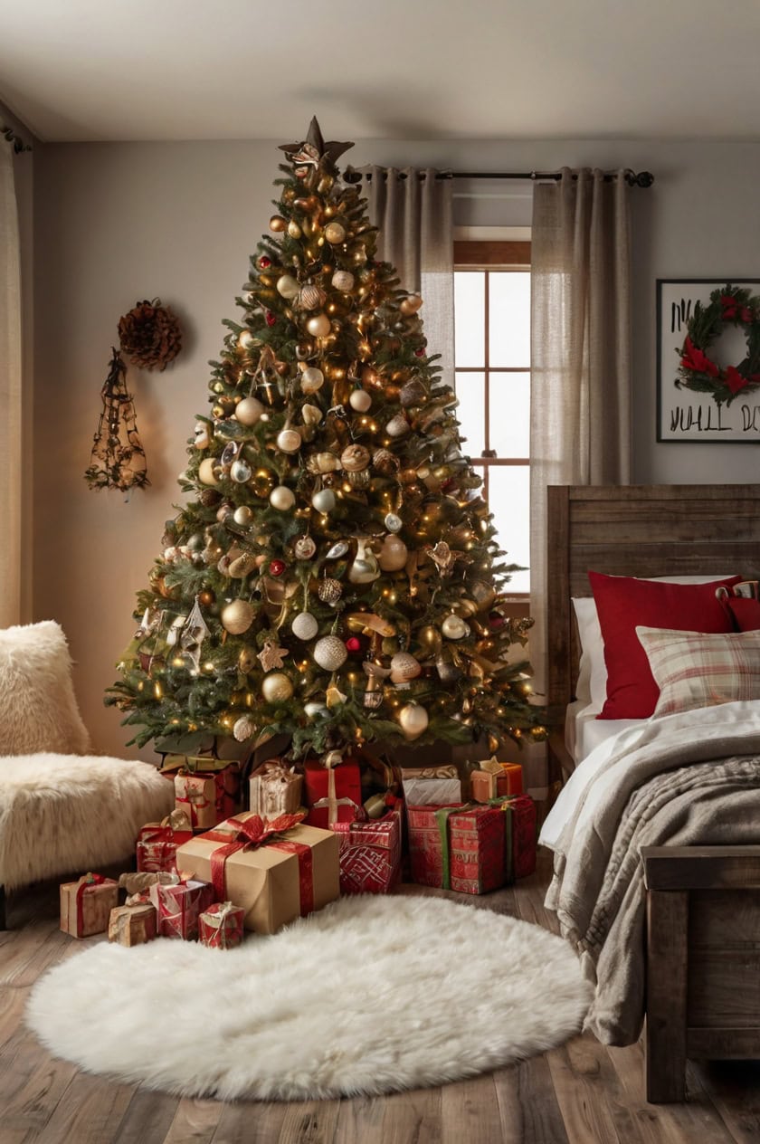 Rustic Charm Christmas Decor Cute Christmas Room Decor Ideas