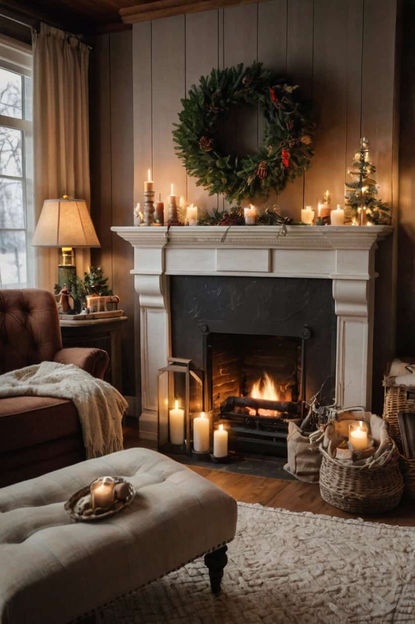 Rustic Elegance Cozy And Warm Country Christmas Decor Living Room Ideas