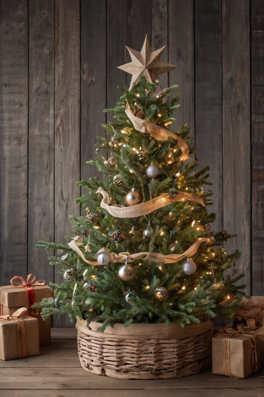 Rustic Farmhouse Tree Rustic and Cozy Decorations for Christmas