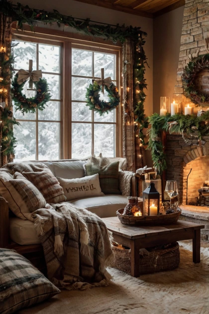 Rustic Winter Wonderland Cozy Christmas Decorating Ideas