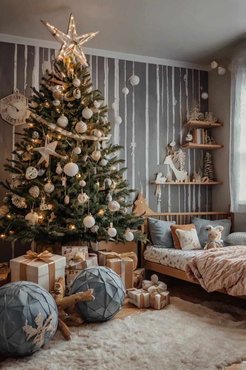 Rustic Woodland Retreat Children Room Decoration Ideas for Christmas