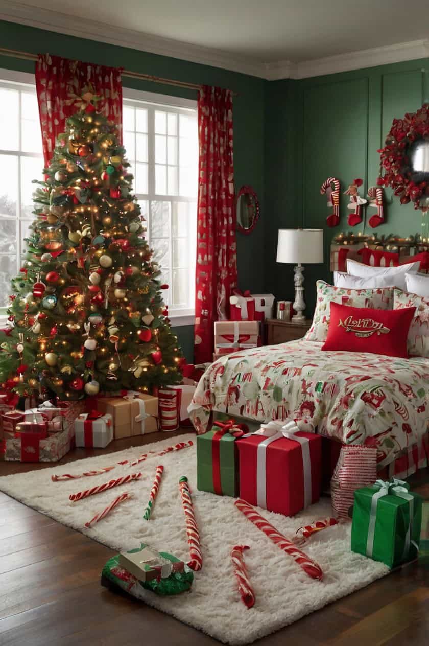 Santa’s Workshop Theme Christmas Decorating Ideas For a Room Preteen