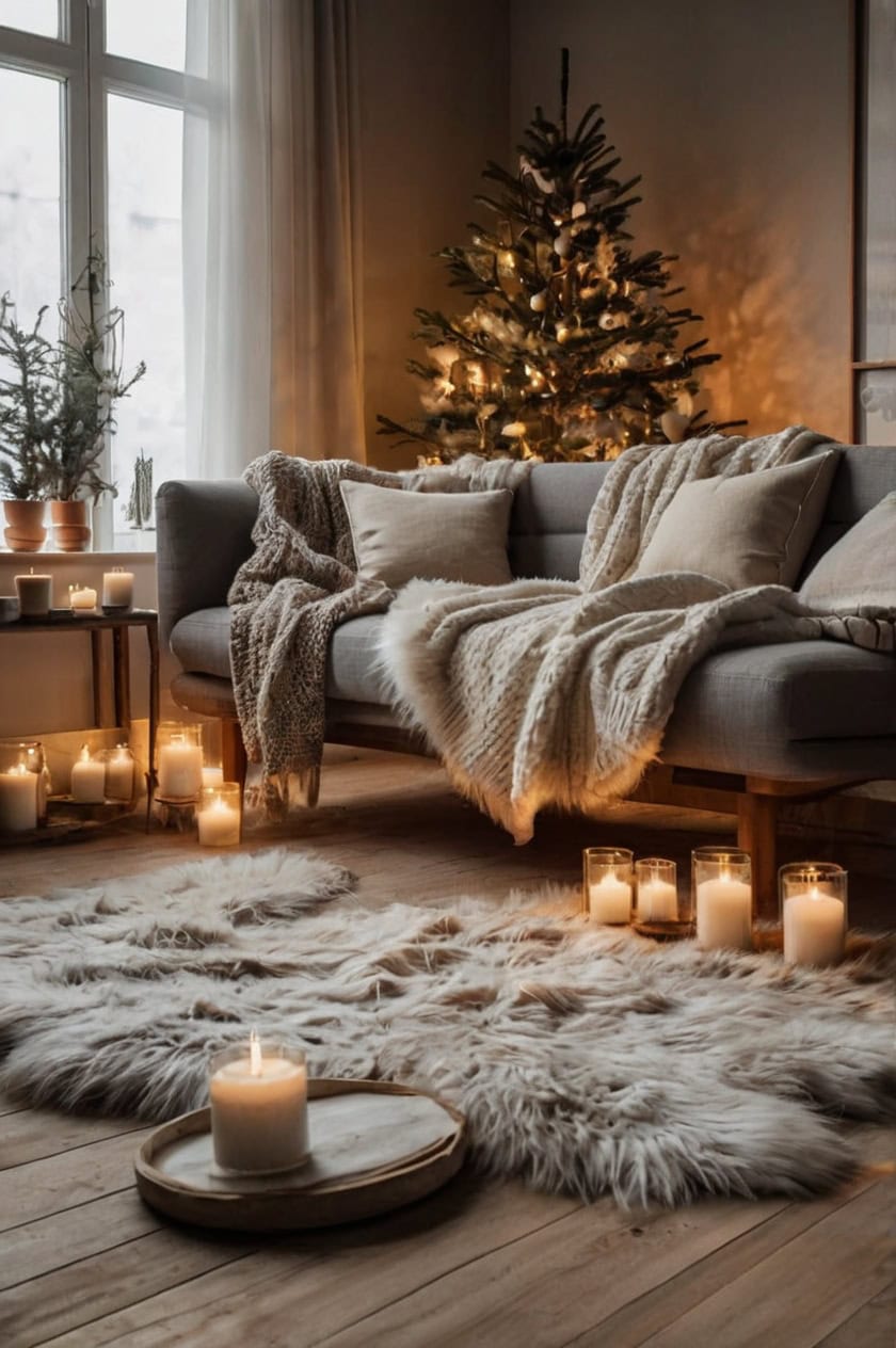 Scandi Inspired Christmas Decoration Ideas for Dorm Room