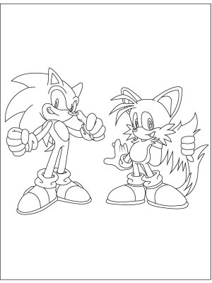 Sonic the hedgehog 2 coloring pages
