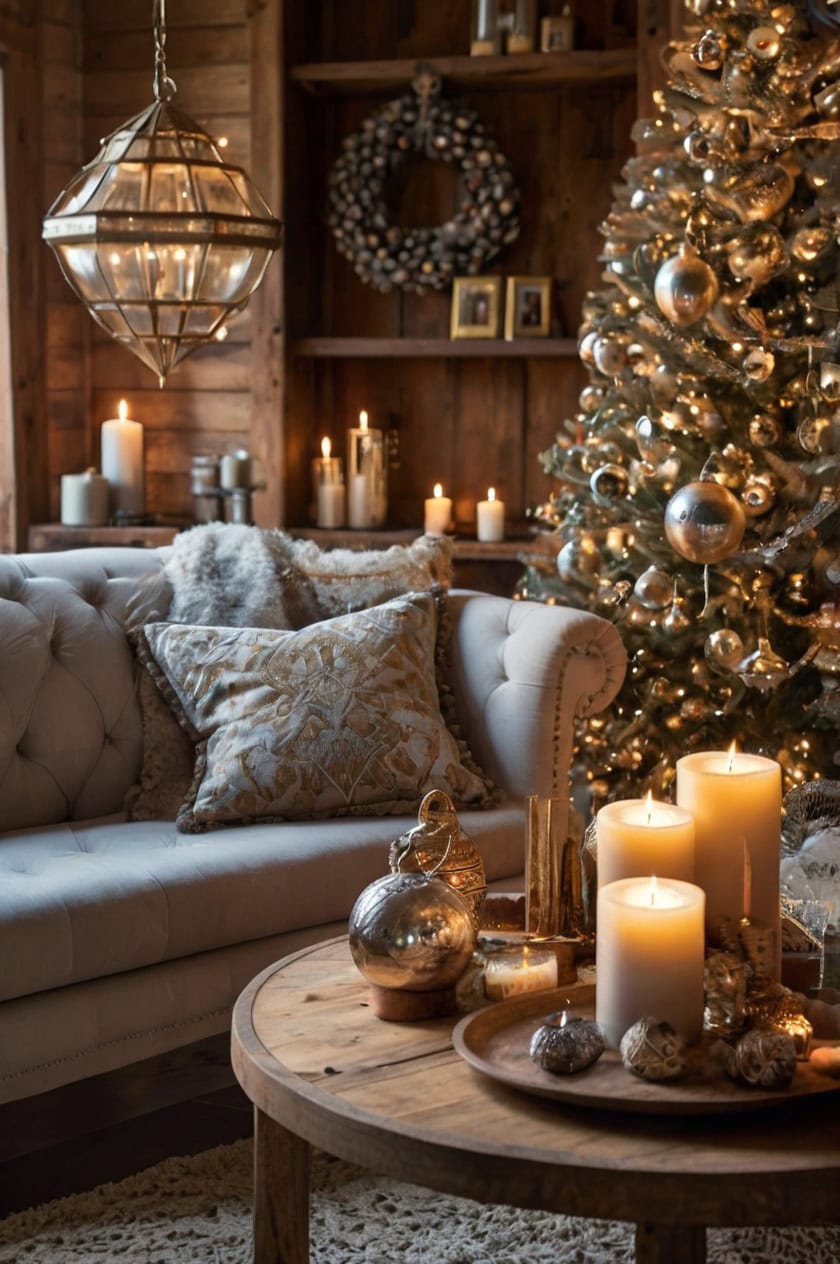 Southwestern Glam Christmas Decorating Ideas for Living Room