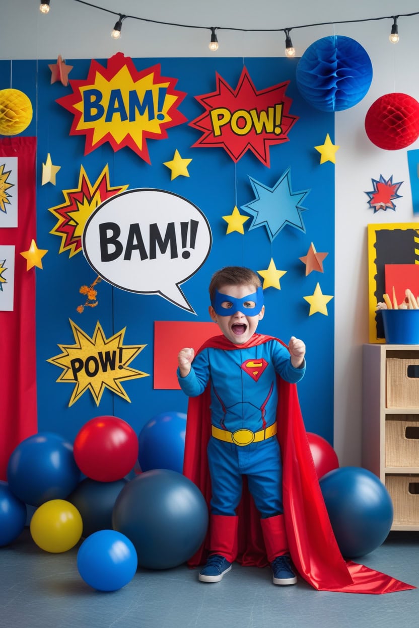 Superhero New Year Bash Decoration Ideas for Preschool